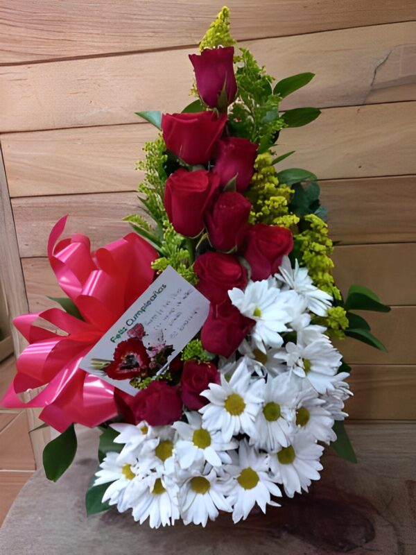 Espiral x10 rosas y margaritas R20